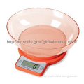 ABS plastic platform kitchen scale with bowl 5kg capacity